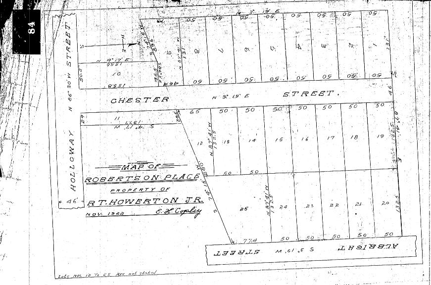 Map of Robertson Place 1922.png