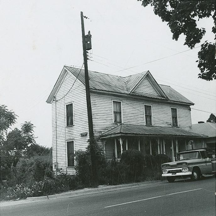 Photo of 608 Liberty from Durham Urban Renewal Records, May 1965.