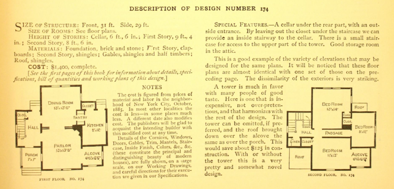 Floor plans for Shoppell design #174