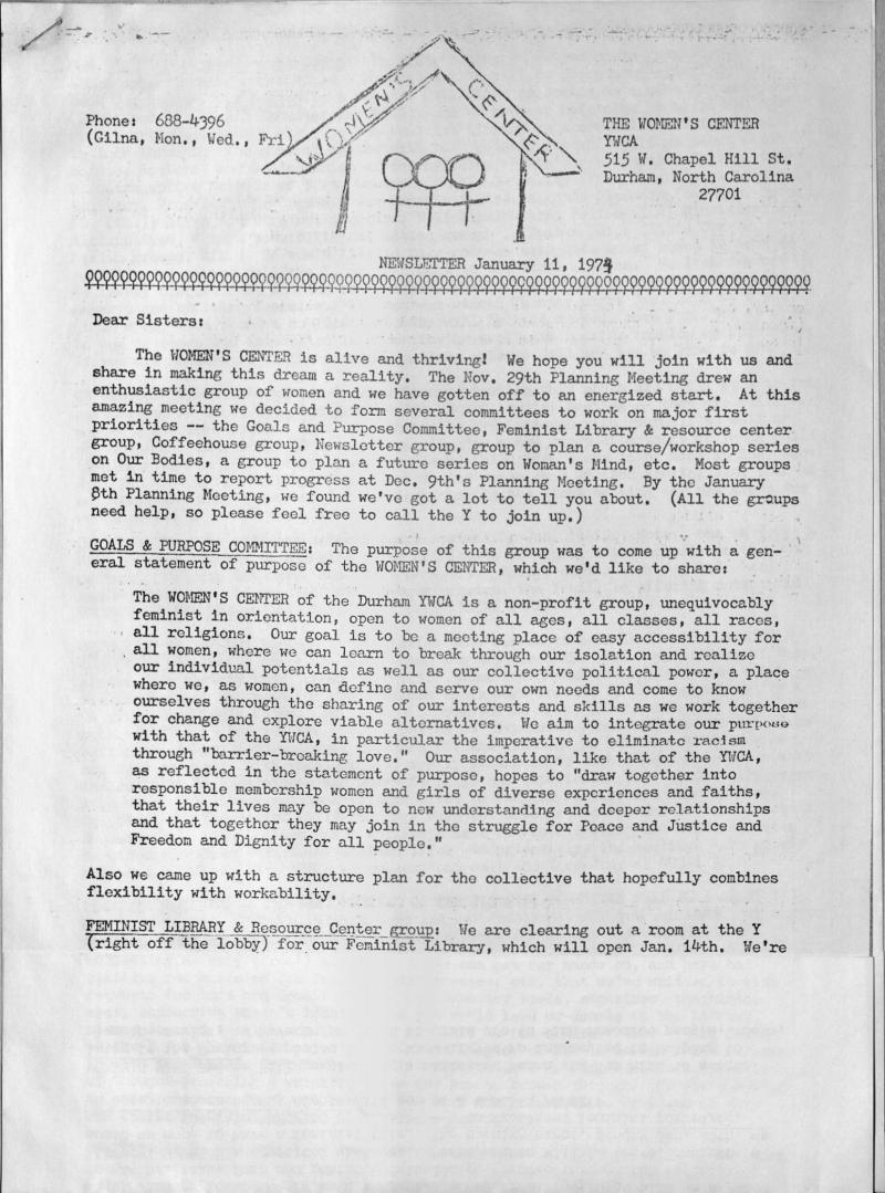 Women's Center at the YWCA Flyer