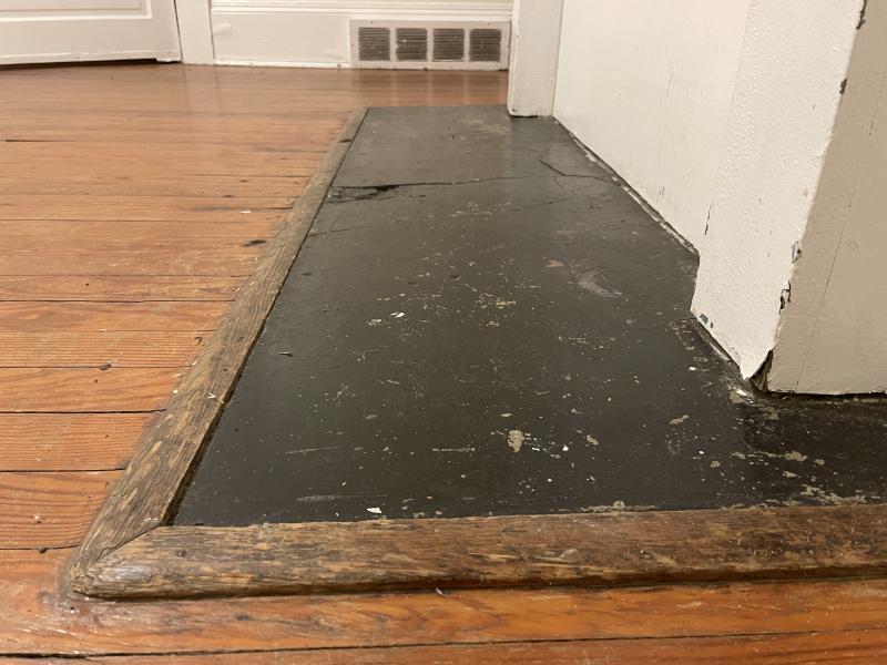 407 A: Front of fireplace