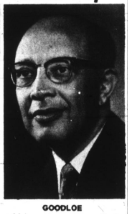A portrait photo of J.W. Goodloe (The Carolina Times) - June 8, 1968