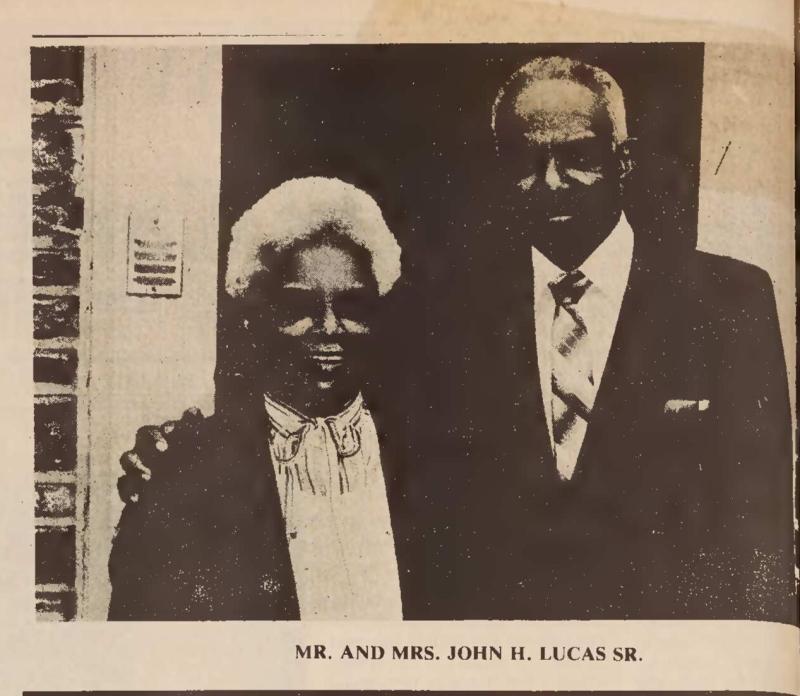 Mr. and Mrs. John H. Lucas Sr.