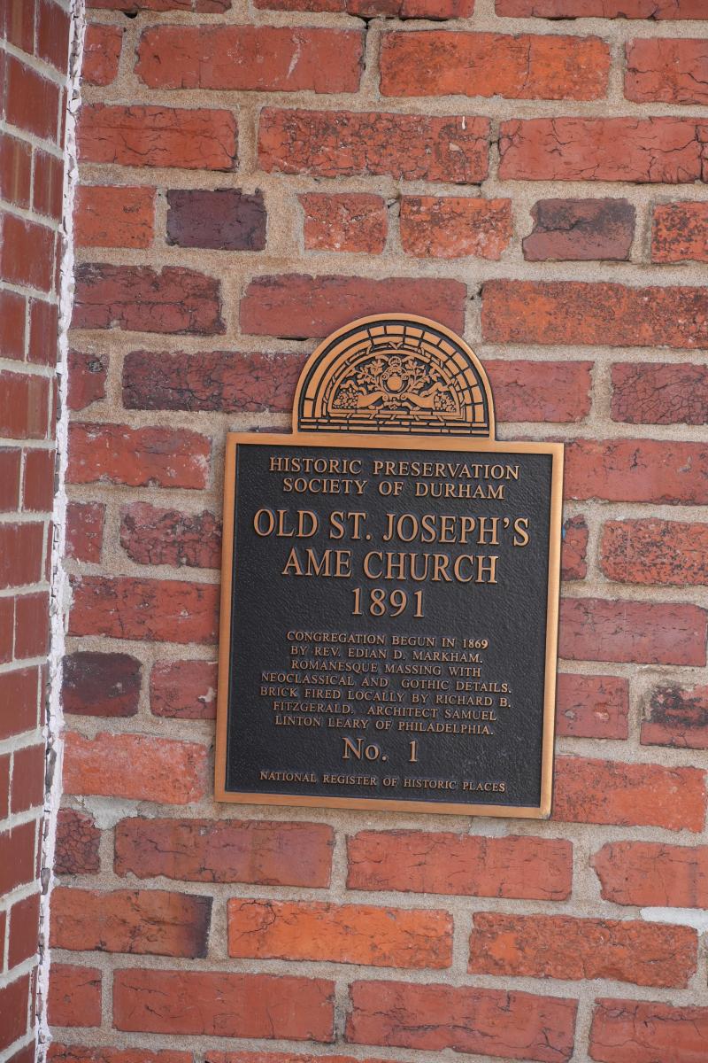 St. Joseph's Plaque