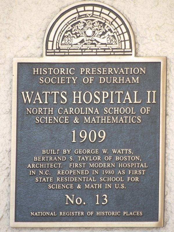 Preservation Durham Historic Plaque #13