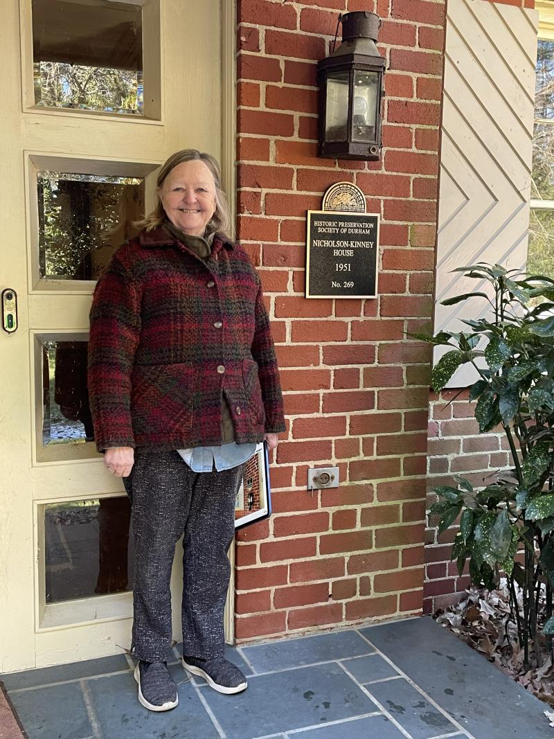 Picture of Preservation Durham Plaque on the Nicholson-Kinney House