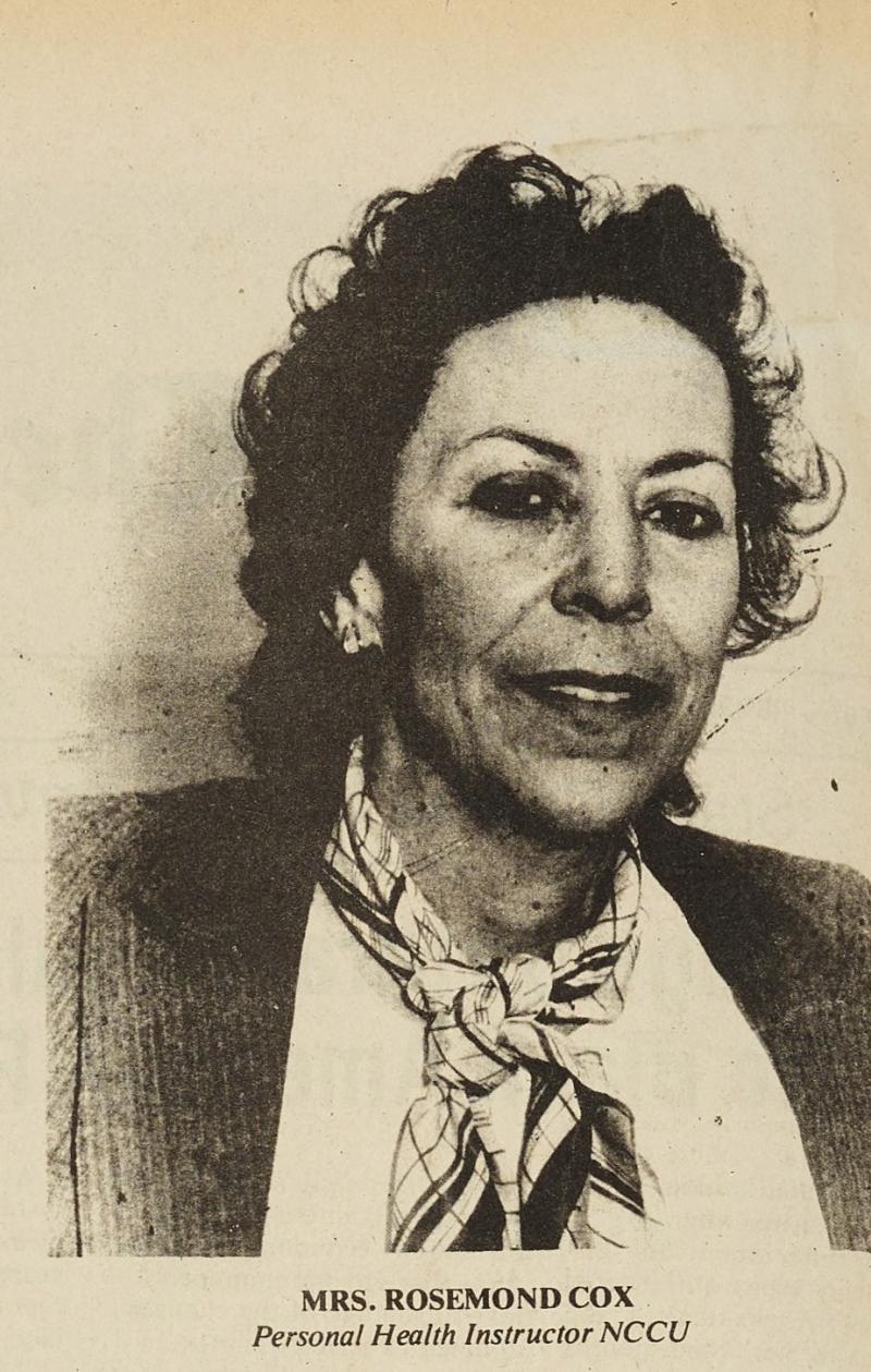 Photograph of Rosemond Cox from Newspaper Article