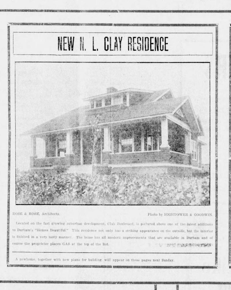 N. L. Clay Residence - 1916