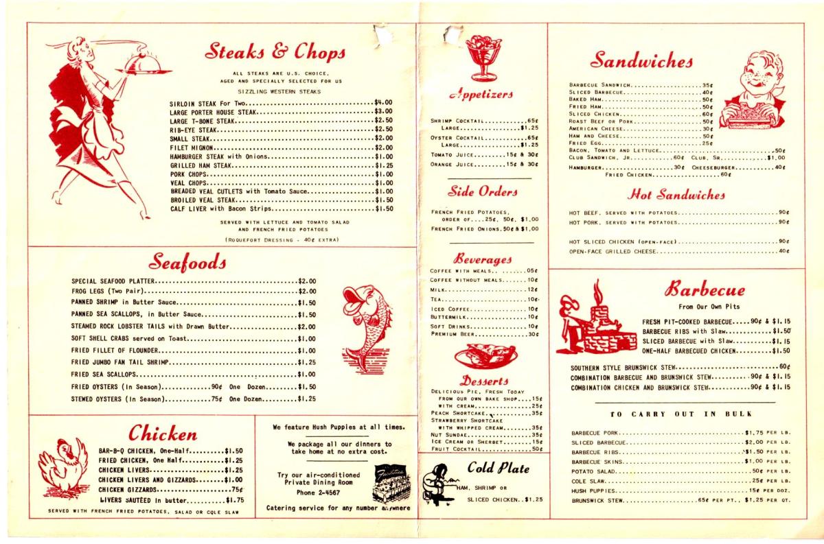 Little Acorn Restaurant Menu