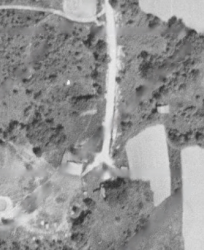 Brick house Aerial 1950s