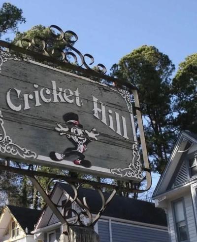 Cricket Hill sign