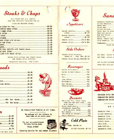 Little Acorn Restaurant Menu