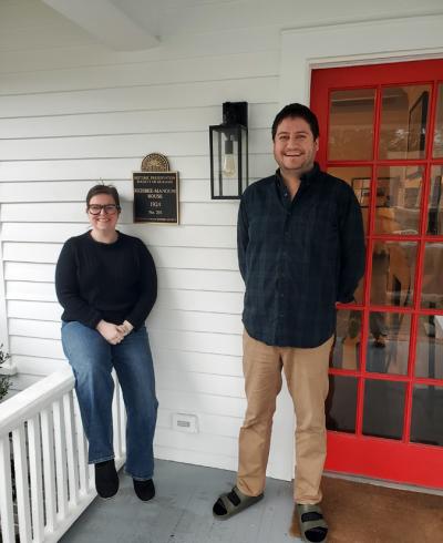 Picture of Preservation Durham Plaque on the Rigsbee-Mangum House