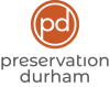 preservation durham orange circle logo and name